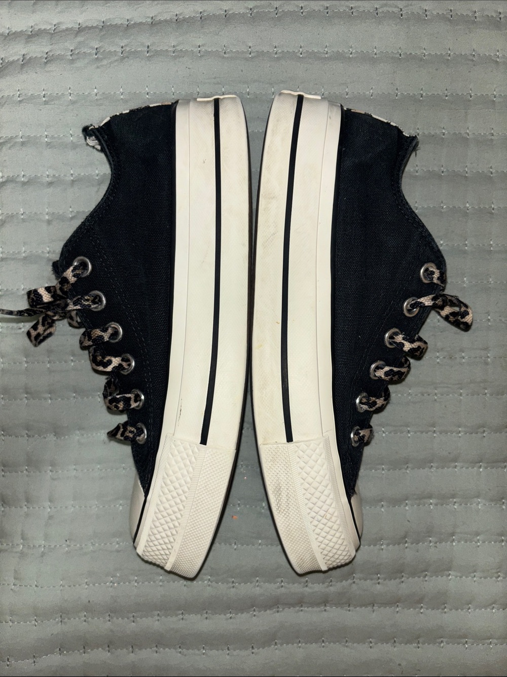 Converse Chuck Taylor All-Star Lift Ox Leopard Print Platform Sneaker - W7.5